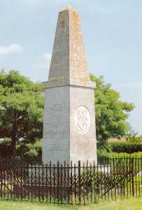 The Hampden Monument at Chalgrove, marking the site of the battle